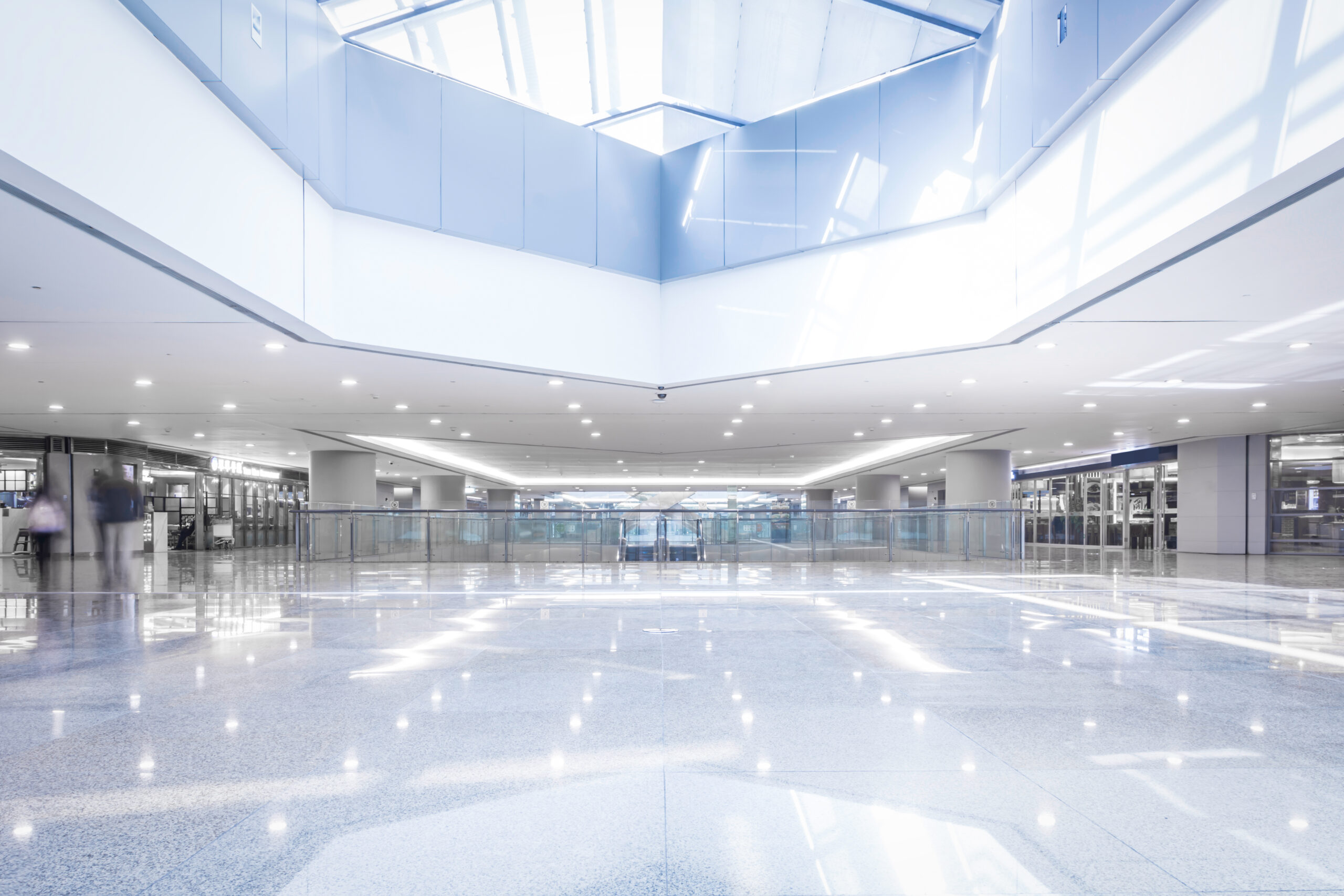 Projects futuristic corridor