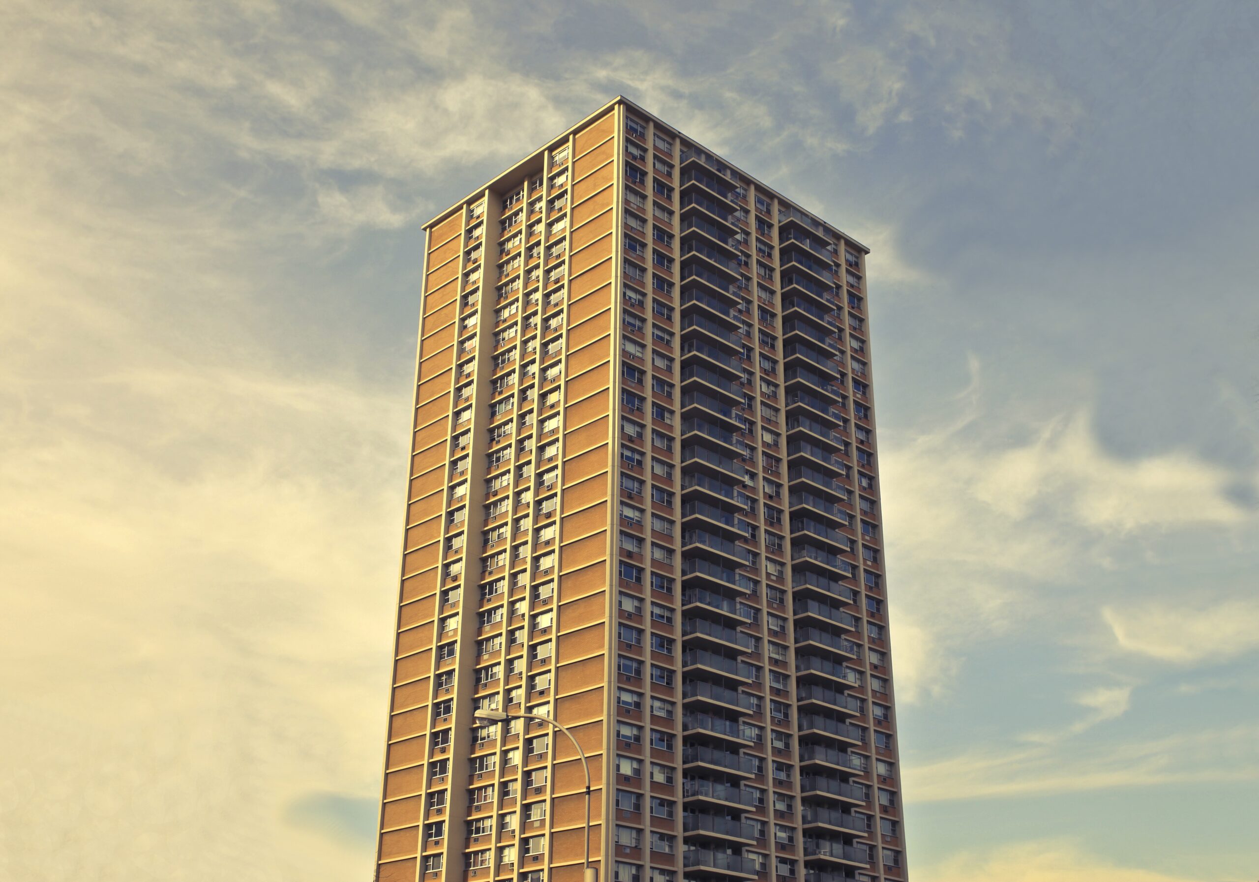 Projects shot of a high rise tall building